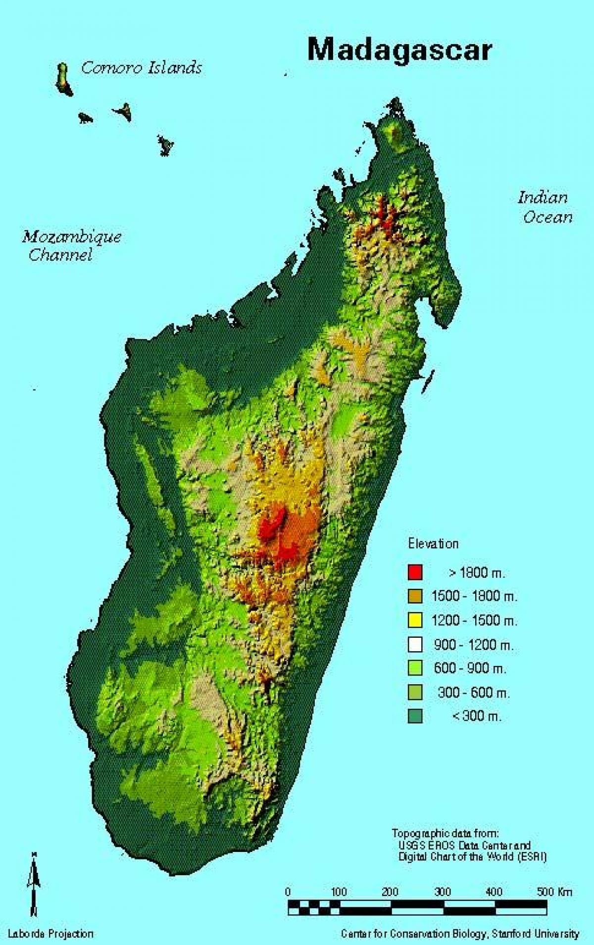 mapa ng Madagascar heograpiya