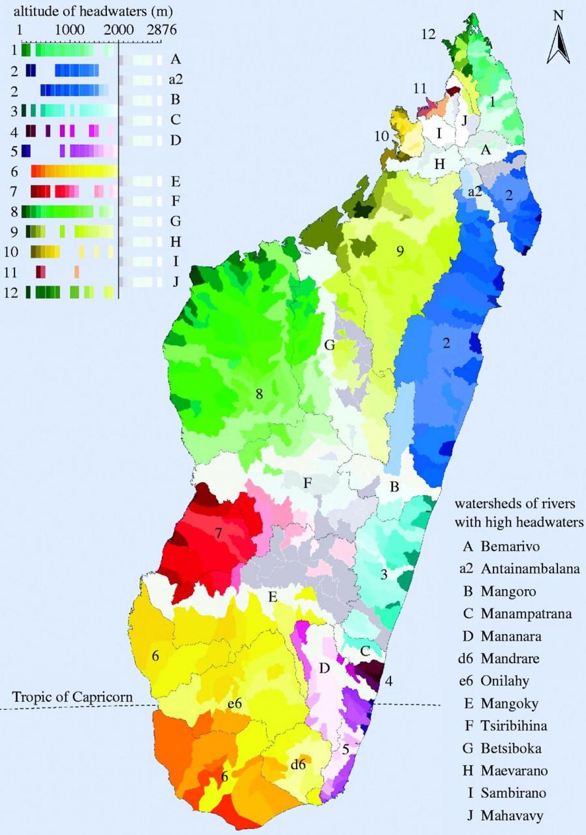 mapa ng Madagascar klima