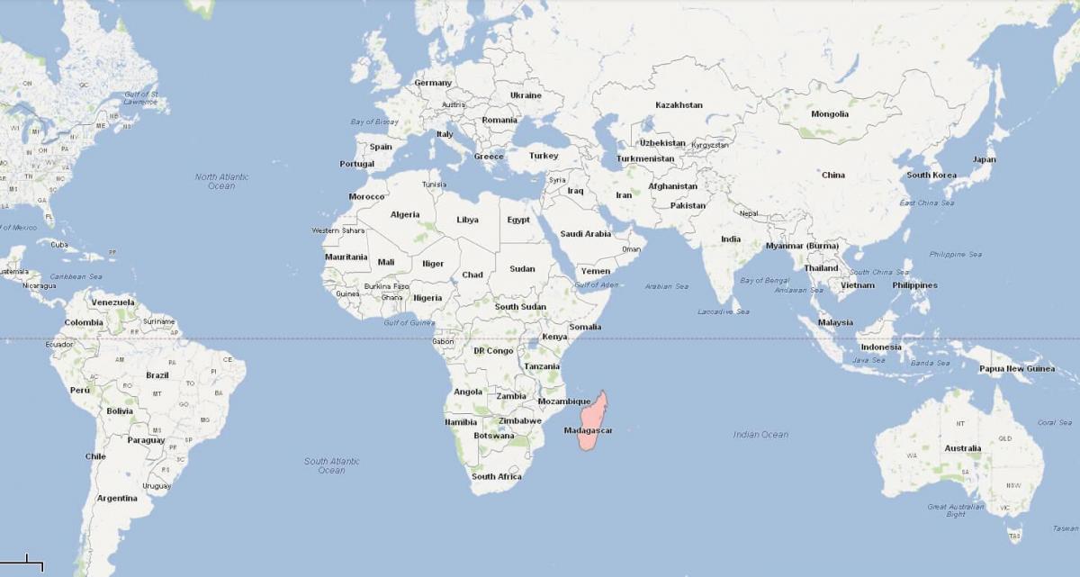 mapa ng Madagascar mapa ng lokasyon