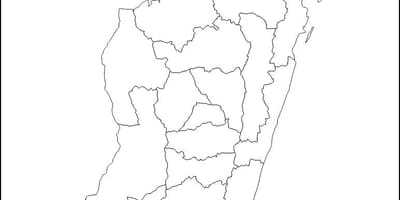 Madagascar mapa balangkas