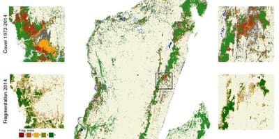 Mapa ng Madagascar deforestation