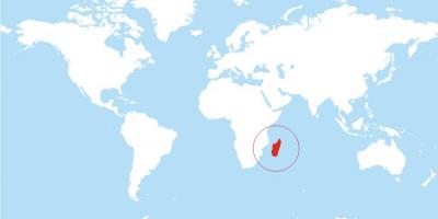 Mapa ng Madagascar lokasyon sa mundo