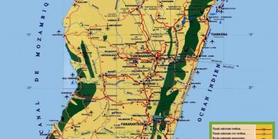 Madagascar pinupuntahan ng mga turista mapa