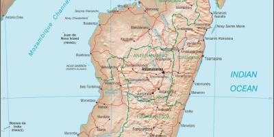 Madagascar mapa ng bansa